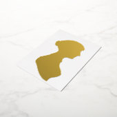 Jane Austen 箔招待状ポストカード (回転した状態)