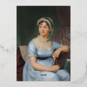 Jane Austen 箔招待状 (裏面)