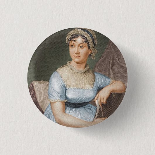 Jane Austen (1775-1817) 缶バッジ (正面)