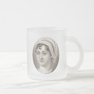 Jane Austen 250th Anniversary ... Famous tea quote フロストグラスマグカップ