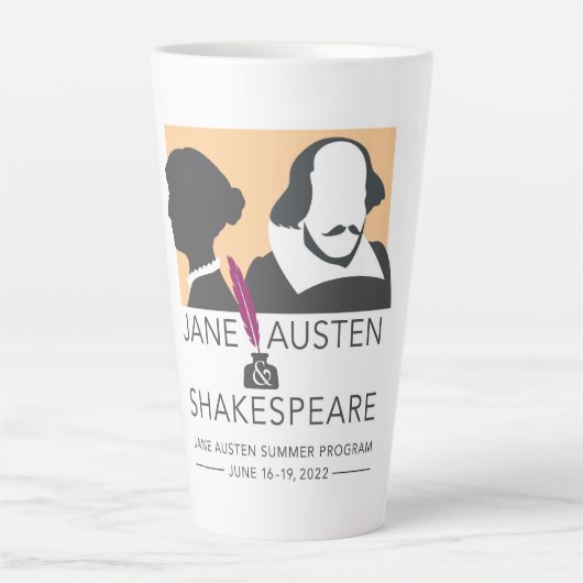 Jane Austen and Shakespeare Latte Mug カフェラテマグ (正面)