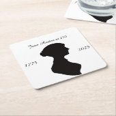 Jane Austen at 250 スクエアペーパーコースター (アングル)