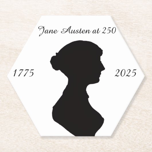 Jane Austen at 250 ペーパーコースター (正面)