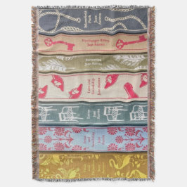 Jane Austen Books Throw Blanket スローブランケット