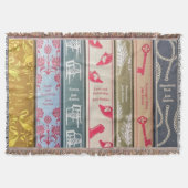 Jane Austen Books Throw Blanket スローブランケット (正面)
