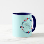 Jane Austen Happiness Quote, Pride and Prejudice マグカップ (正面右)