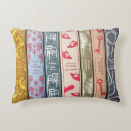 Jane Austen Home Walllpaper and Books アクセントクッション