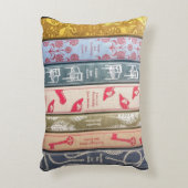 Jane Austen Home Walllpaper and Books アクセントクッション (正面(垂直))