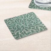 Jane Austen Home Wallpaper スクエアペーパーコースター (アングル)