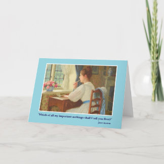 Jane Austen Letter Card カード