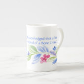 Jane Austen Motto Floral BONE CHINA ボーンチャイナマグカップ (正面右)
