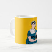 Jane Austen mug makes a great gift! コーヒーマグカップ (正面左)