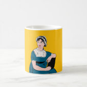 Jane Austen mug makes a great gift! コーヒーマグカップ (中央)