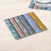 Jane Austen Novels スクエアペーパーコースター (アングル)