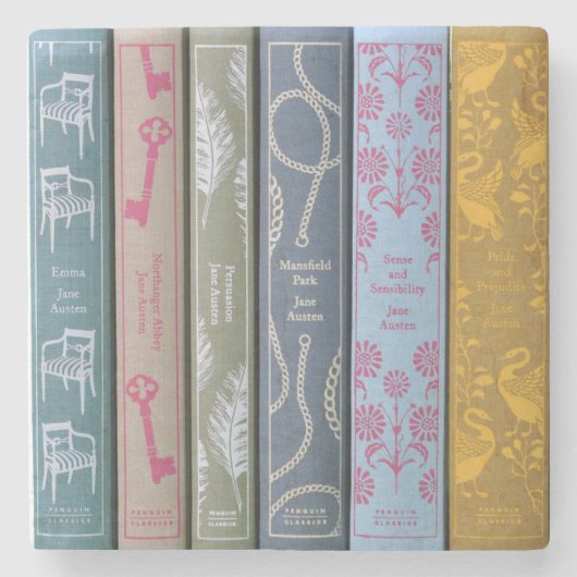 Jane Austen Novels  ストーンコースター (正面)