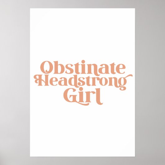 Jane Austen Obstinate Headstrong Girl ポスター (正面)