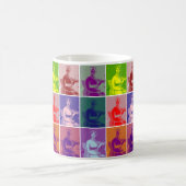 Jane Austen pop art colorful コーヒーマグカップ (中央)