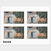 Jane Austen portrait and quote 長方形シール (シート)