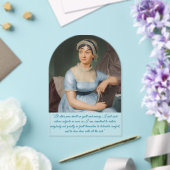 Jane Austen portrait + quote (Blue) アクリル招待状 (インサイチュ (ウェディング))