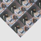 Jane Austen portrait with bird head 薄葉紙 (詳細)