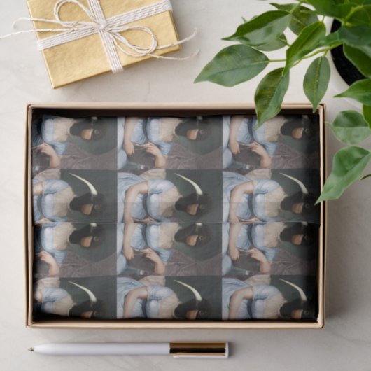 Jane Austen portrait with bird head 薄葉紙 (ギフト)