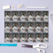 Jane Austen portrait with bird head 薄葉紙 (クラフト)