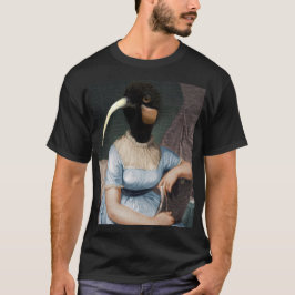  Jane Austen portrait with bird head Tシャツ