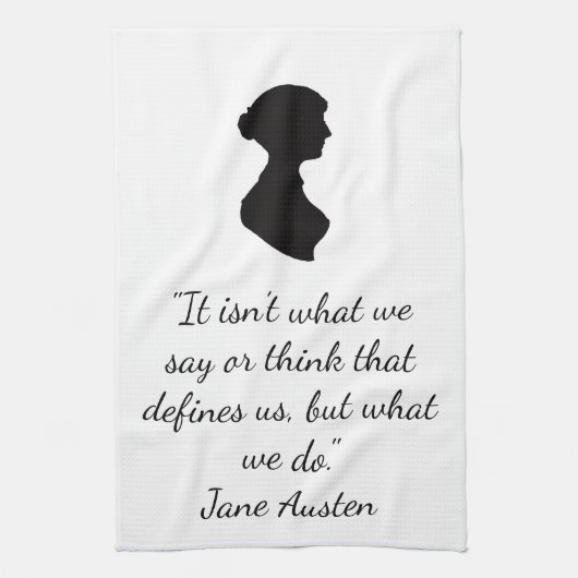 Jane Austen quote キッチンタオル (縦)