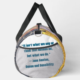 Jane Austen quote ダッフルバッグ