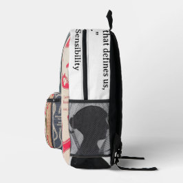 Jane Austen quote プリントバックパック