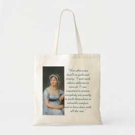 Jane Austen Quote (Blue) トートバッグ