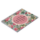 Jane Austen Quote Notebook "Prefer a Book" ノートブック (左側)