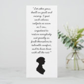 Jane Austen quote on writing 招待状 (スタンド正面)