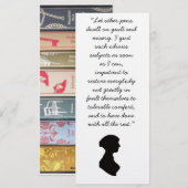 Jane Austen quote on writing 招待状 (正面/裏面)