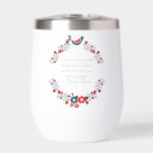 Jane Austen Quote, Pride and Prejudice Floral (正面)