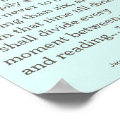 Jane Austen Reading and Music quote ポスター (角)