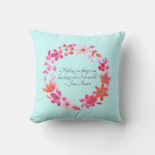 Jane Austen Self-Care Quote – Mansfield Park クッション (正面)