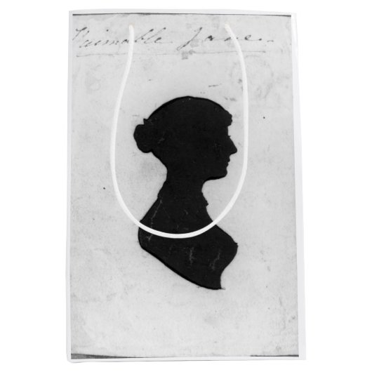 Jane Austen Sihouette ミディアムペーパーバッグ (正面)