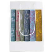 Jane Austen Sihouette ミディアムペーパーバッグ (裏面)