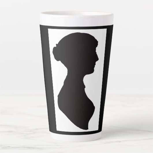 Jane Austen Silhouette カフェラテマグ (正面)