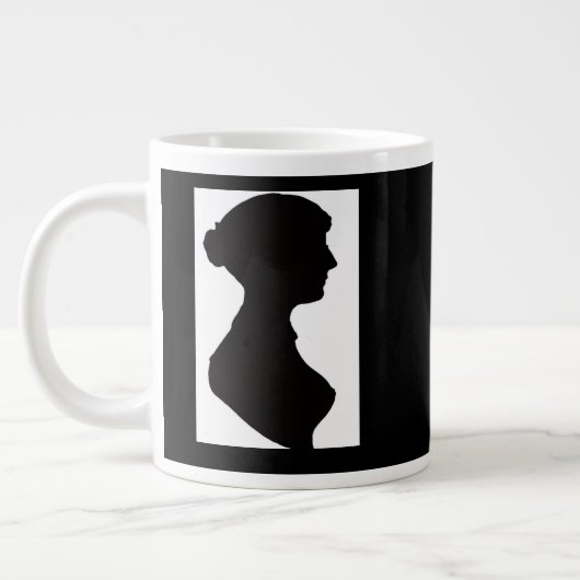Jane Austen Silhouette ジャンボコーヒーマグカップ (左)