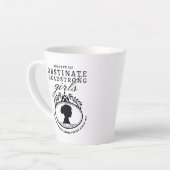 Jane Austen Society of Obstinate Headstrong Girls カフェラテマグ (左アングル)
