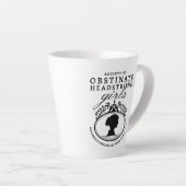 Jane Austen Society of Obstinate Headstrong Girls カフェラテマグ (右アングル)