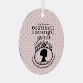 Jane Austen Society of Obstinate Headstrong Girls メタルオーナメント (正面右)