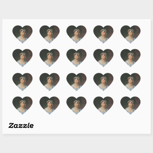 Jane Austen Stickers ハートシール (シート)