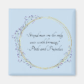 Jane Austen Stupid Men Quote,  Pride and Prejudice マグネット (正面)