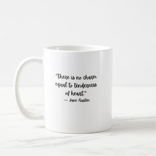 Jane Austen Tenderness Quote Coffee Mug コーヒーマグカップ (左)