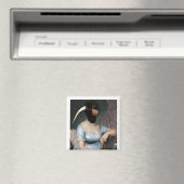 Jane Austen with bird head マグネット (インサイチュ (食洗機))