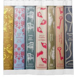 Jane Austen's books シャワーカーテン