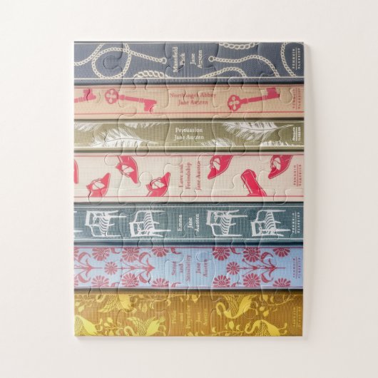 Jane Austen's books ジグソーパズル (縦)